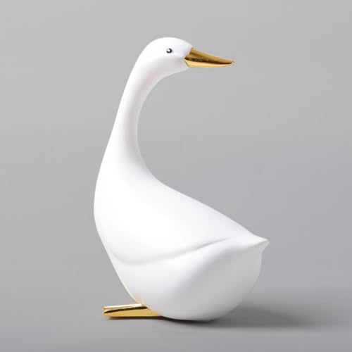 Duck Decor Figurine Animal Statue Modern Home Ornament 7.9 Inch