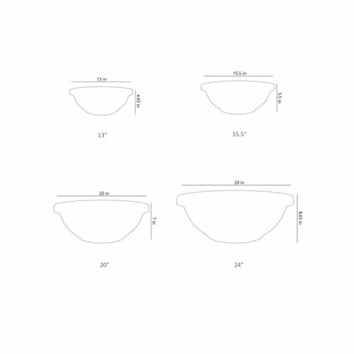 20 Inch Large Garden Bowl Planter