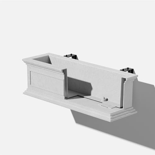 Brixton Series Plastic Railing Planter (2 Count)