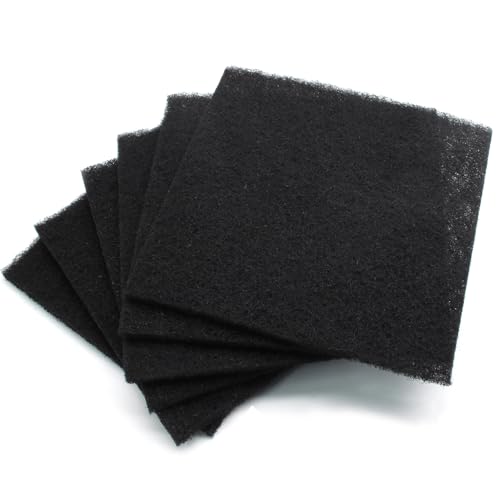 6 Pack 5 Inch Square Charcoal Filter