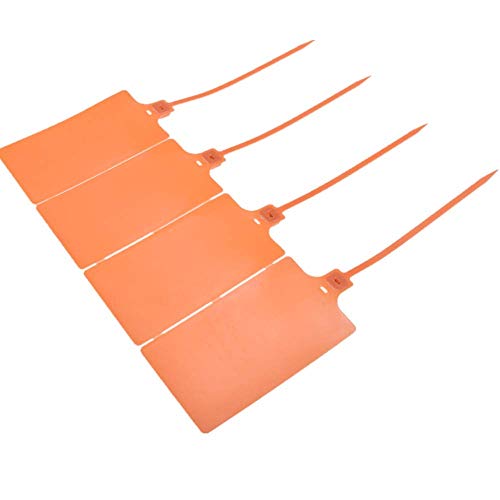 Plastic Seals Shipping Tags Logistics Use Big Sign Tie Large Label Tie (100 Count)