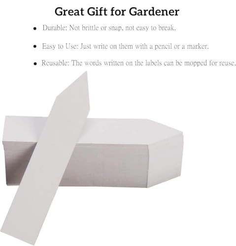 4 Inches Plant Labels Plastic Plant Tags Nursery Garden Labels Pot Marker Garden Stake Tags for Fruit Trees