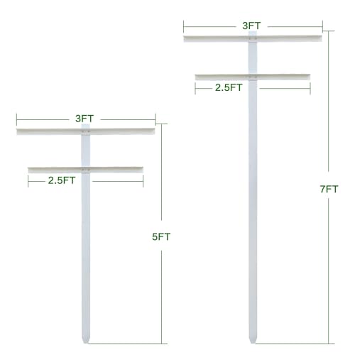MRGARDEN 5 Feet Garden Trellis 4pack for Raspberry and Climbing Plants (5 Feet-4trellis)