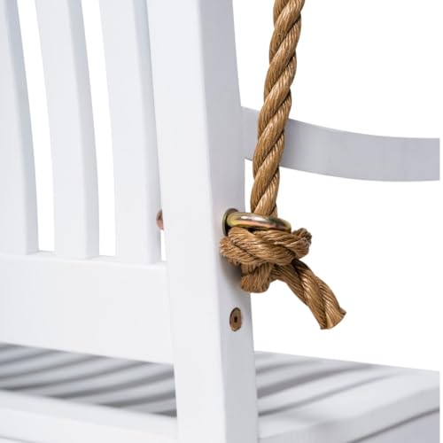 Hayden 4 Foot White Porch Swing
