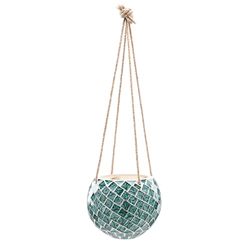 Ceramic Hanging Planter Mosaic Hanging Flower Pot