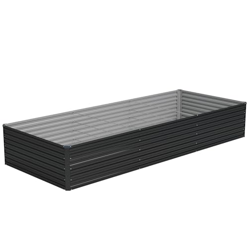 12x4x2ft Galvanized Raised Garden Bed