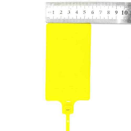 Plastic Shipping Tags for Labeling Large Zip Tie Labels 58x100mm 100pcs (100 Count)