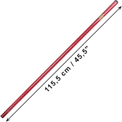 Metal Detector Shovel Carbon Handle Length 45.5' Diam 1.1' for Scoop Shovel (Red / Standard)