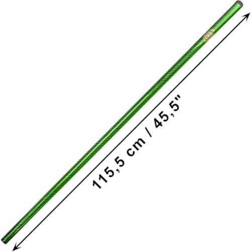 Metal Detector Shovel Carbon Handle Length 45.5' Diam 1.1' for Scoop Shovel (Green / Standard)