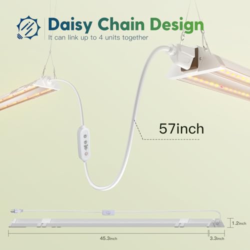 1Pack 4FT Grow Light for Indoor Plants