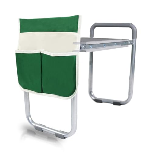 Foldable Garden Kneeler Seat with 11'' Wider Pad Kneeling and Seat