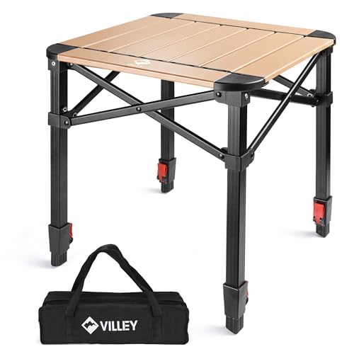 Folding Camping Square Table (Gold / Small)
