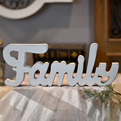 Rustic Wooden Family Signs for Home Decor 15"