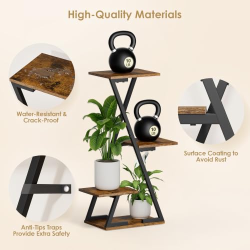 Plant Stand Indoor with Grow Lights
