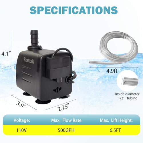 Automatic Fountain Pump With Level Sensor