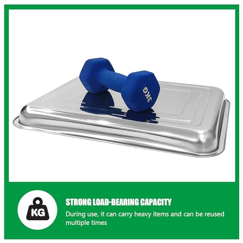 5 Pack Large Stainless Steel Seedling Trays