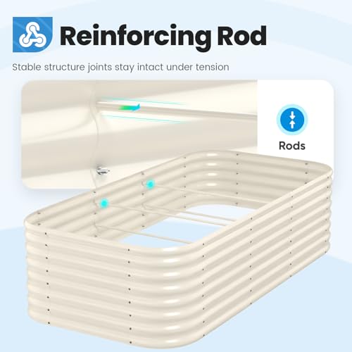 Galvanized Oval Raised Garden Bed Kit