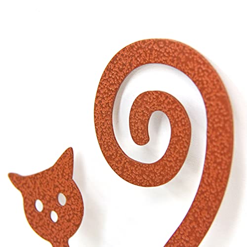 Metal Garden Decor Cat Plant Stake for Flower Pots