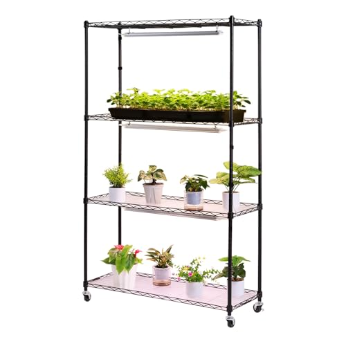 Plant Shelf with Grow Light (3 Light Modes / 4-Tier)