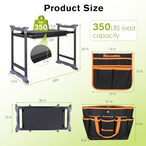 Garden Kneeler and Seat with Umbrella
