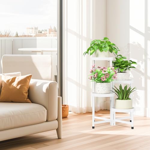 4 Tier Folding Plant Stand Indoor Outdoor