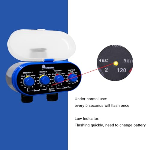 Dual Outlet Water Timer Irrigation Controller System