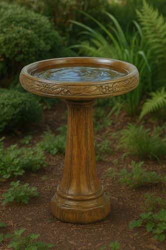 Solid Rock Stoneworks Bountiful Birdbath