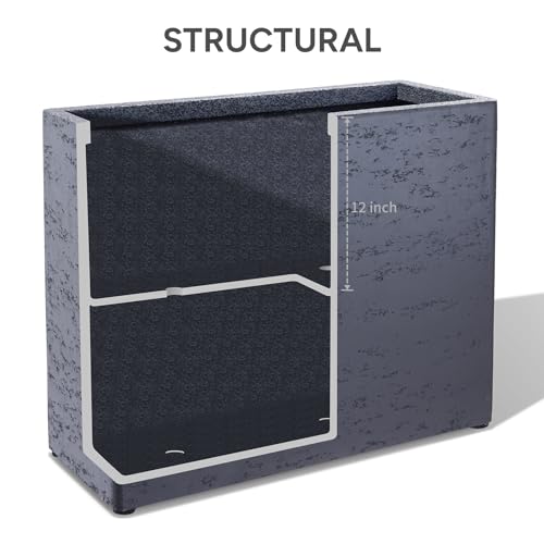 30" Tall Rectangular Planter