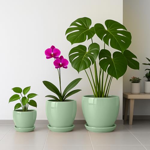 10 Inch Plant Pot (Mint Green / 10 Inch)
