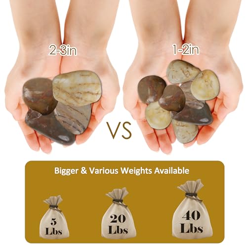 5 LBS River Rocks