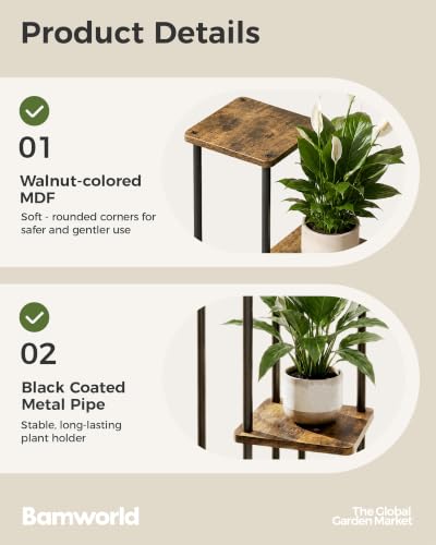 Plant Stand Indoor Corner Plant Shelf for Multiple Plants