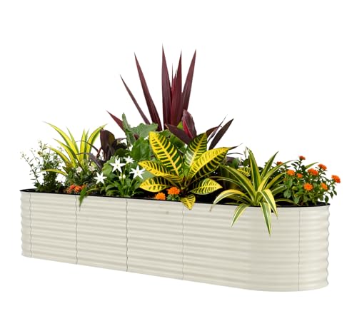 8x2x1.5ft Galvanized Raised Garden Bed