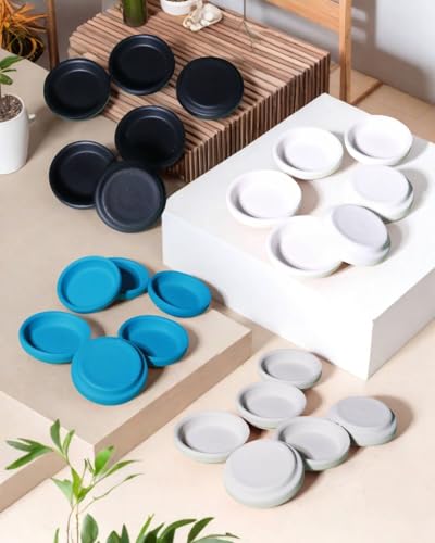 2 Inch Grey Terracotta Plant Saucers (12 Count)