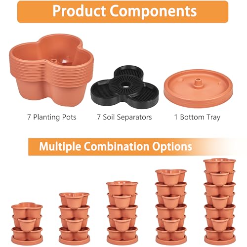 7 Tier Vertical Garden Planter (7 Count)