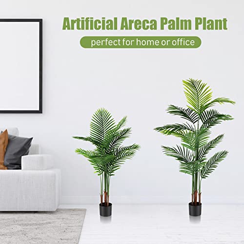 4 Pack Artificial Palm Trees 4Ft 5Ft (4 Count)