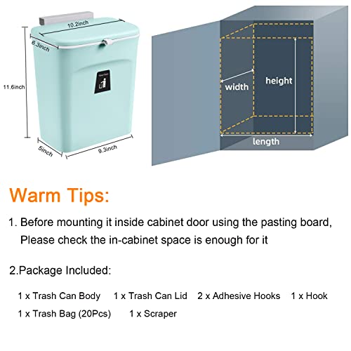2.4 Gallon Kitchen Compost Bin for Counter Top or Under Sink