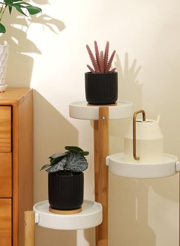 4 Inch Small Plant Pots Indoor (4 Count)
