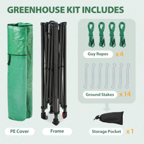 8x6 Easy Setup Pop Up Greenhouse