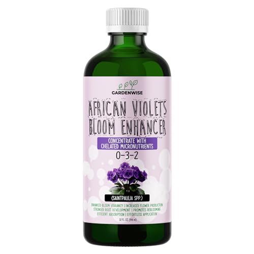 0-3-2 African Violet Fertilizer for Indoor Plants: Concentrated Plant Food β Plant Fertilizer, Bloom Booster for All Violets, Indoor Flowering Plants, Vigorous Growth and Blooming (32 OZ) (32 Fl Oz)