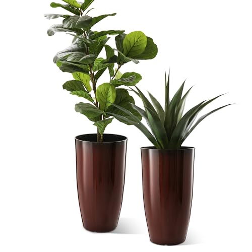 23.5" H Oversized Tall Planter (23.5" H / Gradient Red)