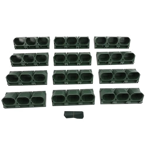Wall Planter with 36 Pots (Army Green)