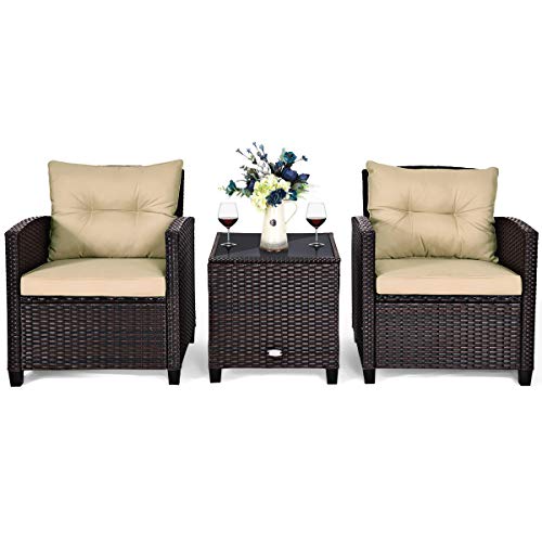 3 Pieces Patio Furniture Set