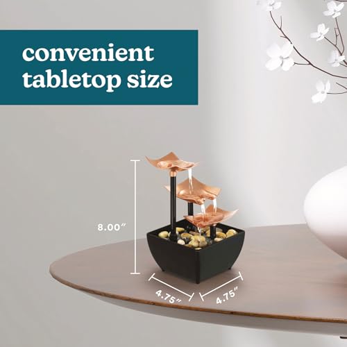 Tabletop Water Fountain (Golden Dew)