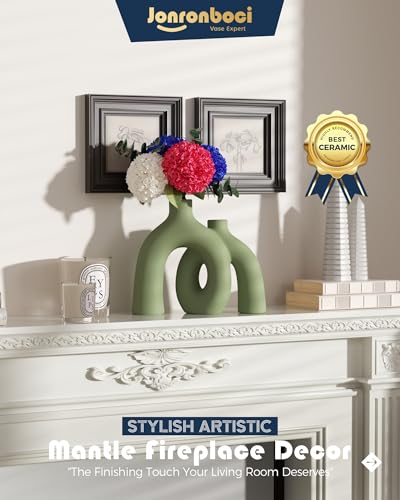Hug Donut Decorative Vase Set (Green)