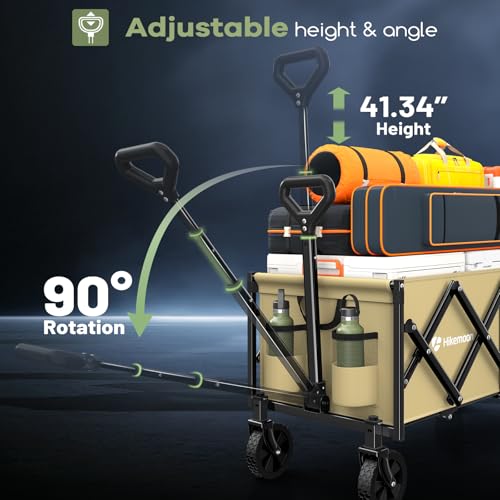 34'' Extra Long Folding Portable Wagon Cart