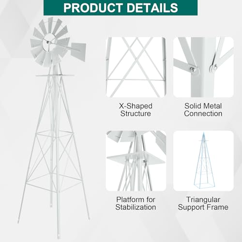 Garden Windmill for Yard Decor