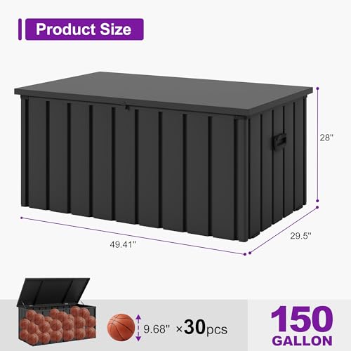 Outdoor Deck Box 150 Gallon