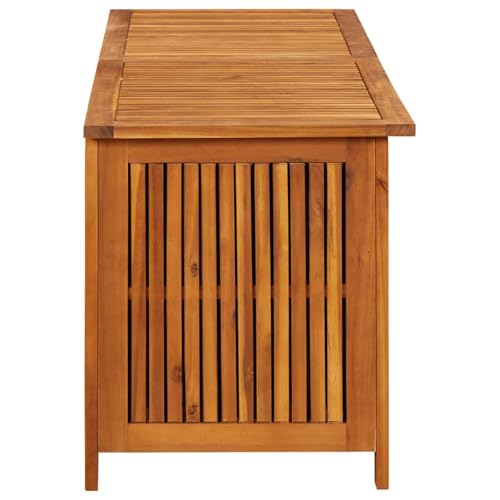 Patio Storage Box 59.1"x19.7"x22.8" Solid Acacia Wood