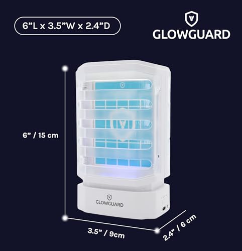 GlowGuard Cordless Flying Insect Trap Catches Fruit Flies