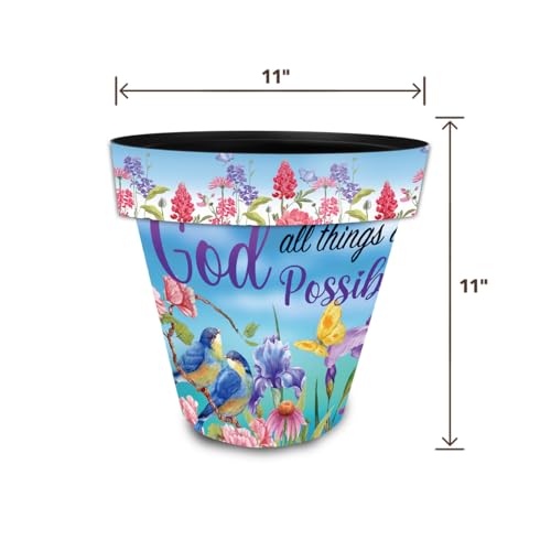 Spring Planter 11.75 x 11 x 11 with God Medium (With God / Medium)